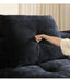 Chenille Pixel Sofa Black Retro Fabric Sofa