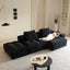Chenille Pixel Sofa Black Retro Fabric Sofa