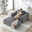 #S15 Corduroy Compressible Foam Single Sofa with Foot Pad