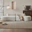 Arc Moon Minimalist Compressed Fabric Sofa