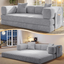 78.8"  Corduroy Boneless Convertible Sleeper Futon Sofa with Storage Pocket