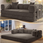 78.8"  Corduroy Boneless Convertible Sleeper Futon Sofa with Storage Pocket