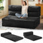A-016,Convertible Folding Sofa Bed 2 in 1 Pull Out Sleeper Chair with Pillow, Portable Floor Couch