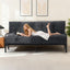 A-012,Full Size 10" Foldable Futon Mattress, Corduroy Shredded Foam Mattress with Straps, Frame Not Included