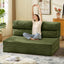 A-016,Convertible Folding Sofa Bed 2 in 1 Pull Out Sleeper Chair with Pillow, Portable Floor Couch