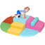 A-001,7PCS Soft Foam Climbing Blocks, Indoor Toddler Climbing Play Set for Crawling, Climbing & Sliding