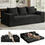 A05,Erament Convertible Corduroy Boneless Sofa Bed, Foldable Floor Futon Loveseat with 2 Pillows