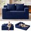 A05,Erament Convertible Corduroy Boneless Sofa Bed, Foldable Floor Futon Loveseat with 2 Pillows