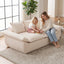 A12,56" 2-Seater Boneless Loveseat, Compressed Foam Couch with Removable Cushions and Pillows