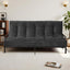 A-005,8" Twin Foldable Futon Mattress, Corduroy Floor Sofa Bed with High Resilience Foam & 2 Storage Straps