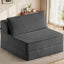 H03,Fold Out Convertible Loveseat Sofa Bed, Portable Floor Lounge with Pillow