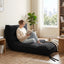 A-005,8" Twin Foldable Futon Mattress, Corduroy Floor Sofa Bed with High Resilience Foam & 2 Storage Straps