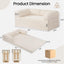 A-004,Erament Queen Tri-Fold Futon Sofa Bed, Removable Armrests & Washable Cover, High Density Foam