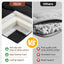 A-010,Full Size 4" Japanese Corduroy Futon Mattress, Foldable Roll-Up Floor Tatami Mat, Black