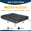 A-005,8" Twin Foldable Futon Mattress, Corduroy Floor Sofa Bed with High Resilience Foam & 2 Storage Straps
