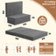 J01,Erament Twin 6" Tufted Tri-Fold Mattress, Portable Foam Floor Guest Bed, Corded Fabric