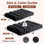 A-012,Full Size 10" Foldable Futon Mattress, Corduroy Shredded Foam Mattress with Straps, Frame Not Included