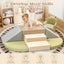 A-013,6-Piece Soft Foam Toddler Climbing Blocks, Indoor Climbing & Sliding Play Set for Baby 1-3