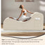 A-011,Adult Ergonomic Yoga Lounge Chair, Chaise with Ottoman, Headrest, Waist Pad & Side Pocket