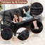 A-012,Full Size 10" Foldable Futon Mattress, Corduroy Shredded Foam Mattress with Straps, Frame Not Included