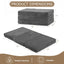 A-008,6" Queen Tri-Fold Futon Mattress, Foldable Sofa Bed, Washable Cover, Non-Slip Base & Carry Handles