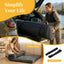 A-009,Japanese Floor Futon Mattress Twin Size, 4" Foldable Thick Tatami Sleeping Pad, Sofa Floor Cushion Bed