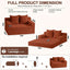 A011,2-in-1 Convertible Corduroy Boneless Sofa Bed, Compression Folding Floor Couch with 3 Pillows