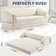 H09,70" 3-in-1 Corduroy Foldable Sofa Bed, Thick Boneless Floor Couch with Handle
