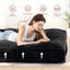A-012,Full Size 10" Foldable Futon Mattress, Corduroy Shredded Foam Mattress with Straps, Frame Not Included