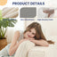H03,Fold Out Convertible Loveseat Sofa Bed, Portable Floor Lounge with Pillow