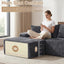 A-002,Oversized U-Shaped Corduroy Cloud Sectional Sofa, Deep Seat Boneless Modular Couch, No Assembly