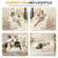 A05,Erament Convertible Corduroy Boneless Sofa Bed, Foldable Floor Futon Loveseat with 2 Pillows