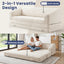 H09,70" 3-in-1 Corduroy Foldable Sofa Bed, Thick Boneless Floor Couch with Handle