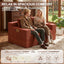 A011,2-in-1 Convertible Corduroy Boneless Sofa Bed, Compression Folding Floor Couch with 3 Pillows