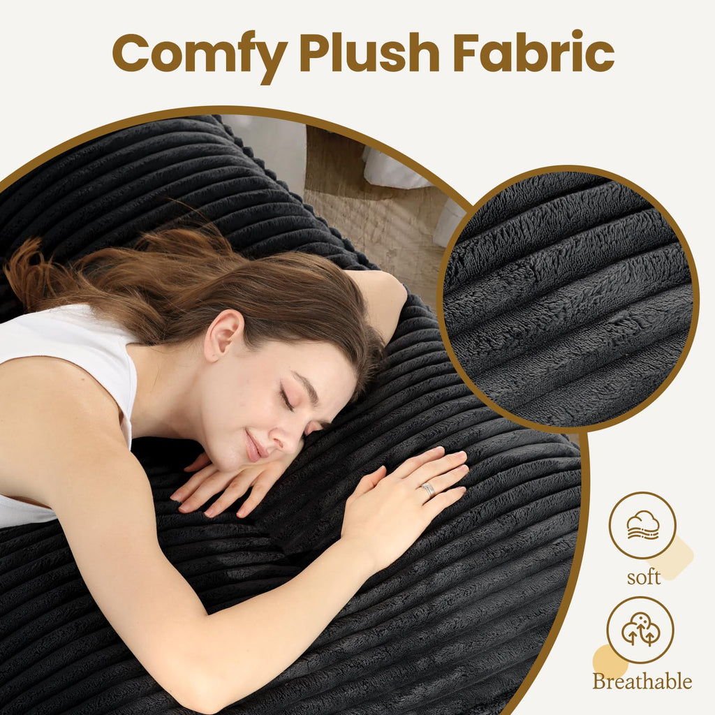 CD01-2,Full Size 10" Ultra Thick Japanese Floor Futon Mattress, Grey (Frame Not Included)