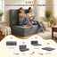 J01,Erament Twin 6" Tufted Tri-Fold Mattress, Portable Foam Floor Guest Bed, Corded Fabric