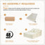 A-014,5 in 1 Corduroy Convertible Futon Sofa Bed with Ottoman, Foldable Chaise Lounge, No Assembly