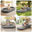 A-015,3-in-1 Foldable Travel Toddler Bed, Soft Foam Floor Lounger with Washable Cover, Star