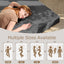 A-008,6" Queen Tri-Fold Futon Mattress, Foldable Sofa Bed, Washable Cover, Non-Slip Base & Carry Handles