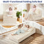 H03,Fold Out Convertible Loveseat Sofa Bed, Portable Floor Lounge with Pillow