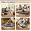 J01,Erament Twin 6" Tufted Tri-Fold Mattress, Portable Foam Floor Guest Bed, Corded Fabric