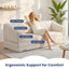 H09,70" 3-in-1 Corduroy Foldable Sofa Bed, Thick Boneless Floor Couch with Handle