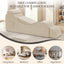 A-011,Adult Ergonomic Yoga Lounge Chair, Chaise with Ottoman, Headrest, Waist Pad & Side Pocket