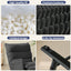H02,Oversized Corduroy Rocking Chair, Adjustable Backrest & Footrest, Indoor Outdoor Lounge Chair