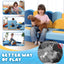 A-017,22Pcs Ocean‑Theme Modular Kids Play Couch, Convertible Fort Sofa Bed