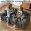 A05,3-in-1 Furry Boneless Sofa Bed, Convertible Loveseat Sleeper with Detachable Cushion & 4 Pillows, No Assembly