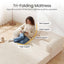 A-004,Erament Queen Tri-Fold Futon Sofa Bed, Removable Armrests & Washable Cover, High Density Foam