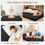 A-010,Full Size 4" Japanese Corduroy Futon Mattress, Foldable Roll-Up Floor Tatami Mat, Black