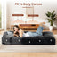 A-012,Full Size 10" Foldable Futon Mattress, Corduroy Shredded Foam Mattress with Straps, Frame Not Included