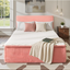 A-024,All‑in‑One Boneless Bed | No Assembly, Upholstered Frame with Headboard, 16.7" Medium‑Firm Memory Foam Mattress, Beige